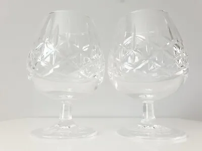 Buy 2 X Brandy Glasses Edinburgh Crystal Holyrood Pattern Vintage Signed • 17.99£