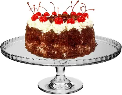 Buy New Pasbasche Patisserie Footed Round Server Quality Glassware Cake Stand 32cm • 19.99£