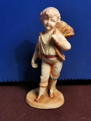 Buy Antique German Dresden Rudolstadt Volkstedt Boy Blush Ivory Figurine. • 19£