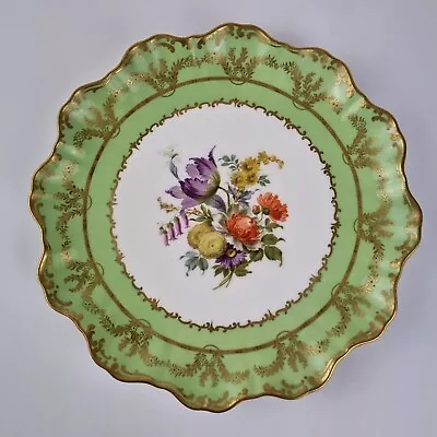 Buy Antique Doulton Burslem Plate Decorated Flowers Scalloped Edge 21cm Diameter #1 • 39£