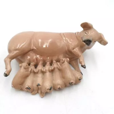 Buy The Charm Of Creamware Ceramic Pig With Piglets Figure • 15£