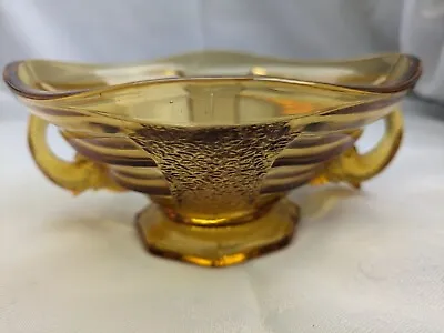 Buy Sowerby Amber Glass Elephant Bowl #2614 • 15£