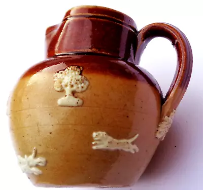 Buy Antique Miniature Stoneware Doulton Lambeth Harvest Jug. Only 42 Mm High. • 9.99£