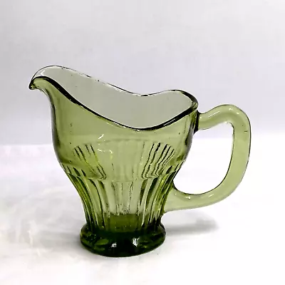 Buy Vintage Green Glass Jug / Pressed Glass / Retro • 4.99£