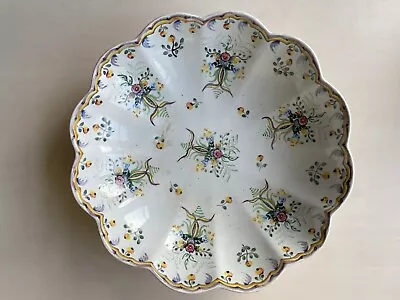 Buy C.1916 Carvalhinho Portuguese Pottery Hand Painted Decorative Bowl 13  • 15£