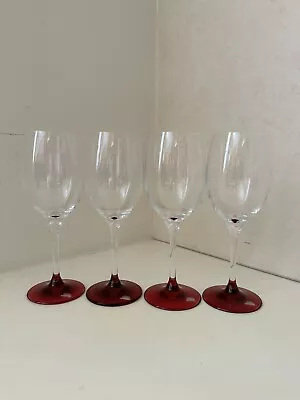 Buy Royal Doulton 4pcs Set Large Wine Glasses Dark Red • 47.25£