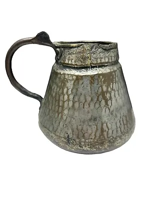 Buy Antique Islamic Persian Turkish Copper Hammered Vessel Pot 7  Tall Iron Handle • 53.20£