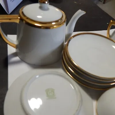 Buy Vintage Noritake Pierrepoint Children's Tea Pot Set Sugar Cup & Saucers • 62.43£