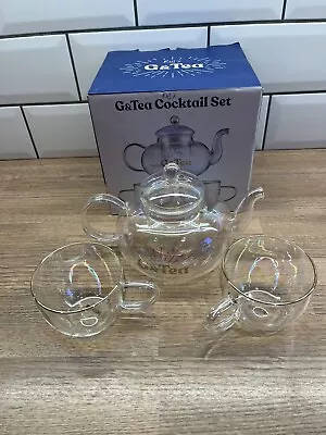 Buy Root 7  G & Tea Cocktail Set (2 Cups & Teapot Infuser Clear Iridescent Gin Box • 18£