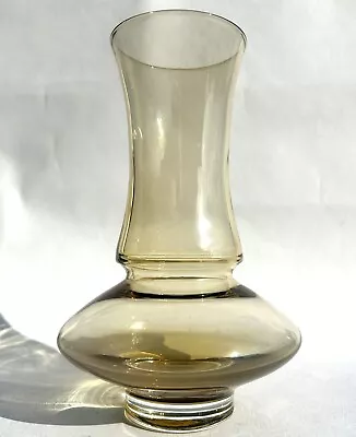Buy Mid Century Cased Topaz Glass UFO Vase Riihimaen Lasi Tamara Aladin Finland 70's • 39.99£