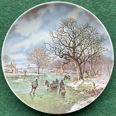 Buy Winter Christmas Plate From Poole England Landscape In Winter • 5£