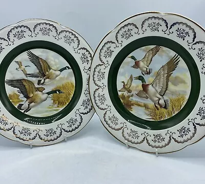 Buy 2 Ascot Service Plate By Wood & Sons Flying Ducks Decorative Wall Plates • 20£