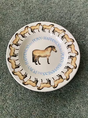 Buy EMMA BRIDGEWATER Happiness Is A Pony - Horse Design PLATE - RARE • 44.99£