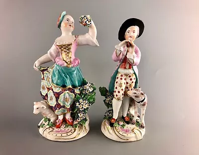 Buy Chelsea Derby Porcelain Figures Of Shepherd And Shepherdess C1775 • 465£