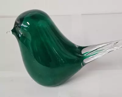 Buy Vintage Wedgewood Green Glass Bird Height 4  Width 5.5  • 21.99£