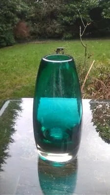 Buy Riihimaen Lasi Oy, Finland Scandi Glass Vase No. 1365 (1960s) • 90£