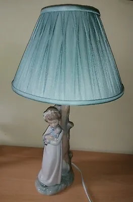 Buy Large Stunning Spanish Nao By Lladro Table Lamp Girl With Doll Without Shade • 70£