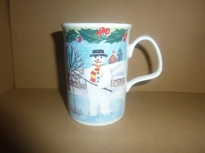 Buy ROY KIRKHAM  Bone China MR SNOWY MUG / CUP Snowman Fishing EXCELLENT Christmas • 6.50£
