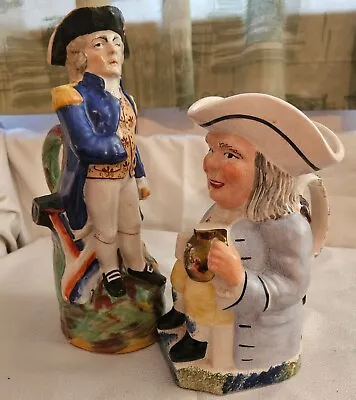 Buy Staffordshire Pottery One Nelson's Character And One Toby Jug • 40£
