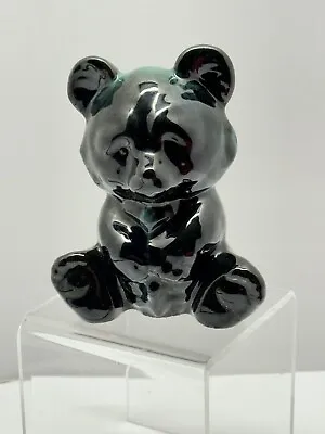 Buy Bintage BMP Blue Mountain Pottery Bear Blue Teddy Bear Statue Redware 5” Tall • 16.11£