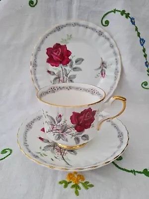 Buy Vintage ROYAL STAFFORD Bone China ROSES TO REMEMBER Teacup Saucer Plate Type 2 • 7.99£