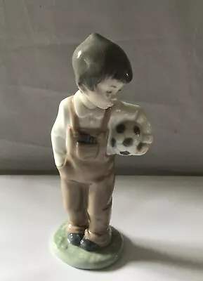 Buy Lladro Nao Porcelain China Figurine 1068 Wanna Play Boy With Football • 14.99£