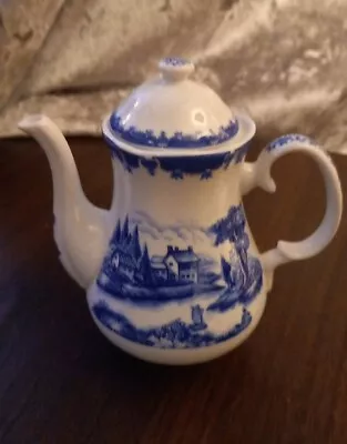 Buy Regency Fine Arts Ornamental 6 /15cm Teapot Blue & White China Country Scene • 10£