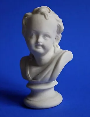 Buy Good Late 19thC Small Antique White Parian Ware Bust Of A Child / Boy 11.5cm • 14.99£