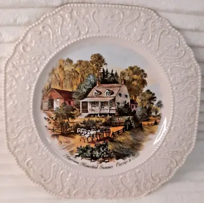 Buy Lord Nelson Pottery~ American Homestead Summer~Currier & Ives Decorative Plate • 17£