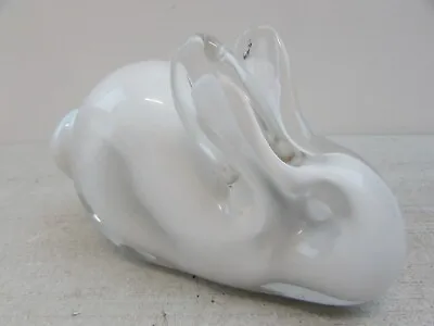 Buy Vintage Wedgwood White Bunny Rabbit Glass Paperweight Figurine  • 8£