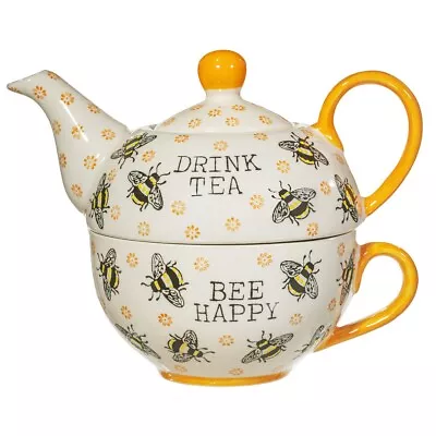 Buy Sass&Belle Bee Tea For One Teapot Set Mug Cup Coffee Home Kitchen Gift Set Boxed • 16.99£