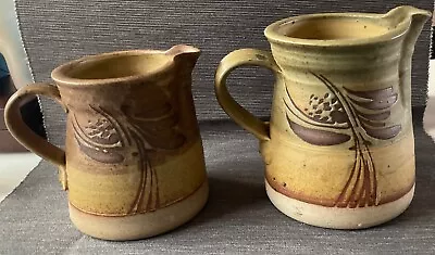 Buy Two Stylish Owen Thorpe Welsh Studio Pottery Jugs • 25£