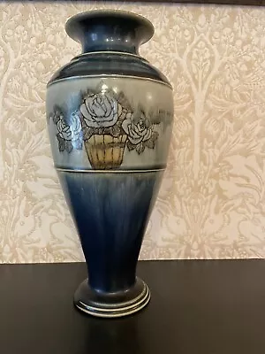 Buy Large Royal Doulton Lambeth Vase Flowers In Basket  • 125£