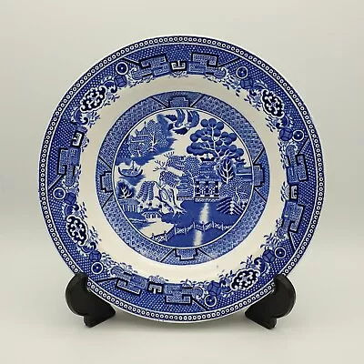 Buy Antique Enoch Wedgwood & Co Blue White Ironstone China Blue Willow Shallow Bowl • 19.99£