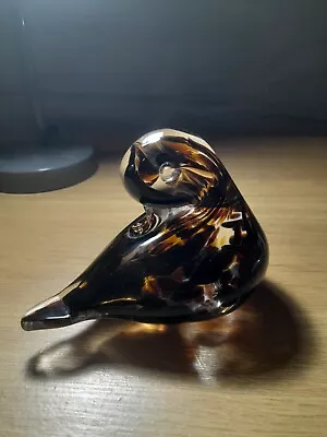 Buy Vintage Glass Duck Paperweight Stamped Langham England • 9.99£