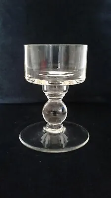 Buy Vintage Clear Glass Candleholder Candlestick  • 2.99£