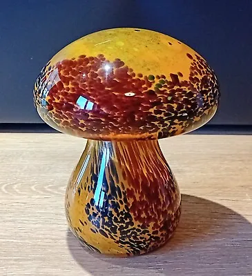 Buy Vintage Paperweight Art Glass Large Mushroom Mdina Signed Collectable Gift VGC • 47.99£