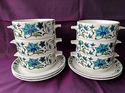 Buy Midwinter Spanish Garden 6 Soup Bowls And 5 Soup Plates • 22£
