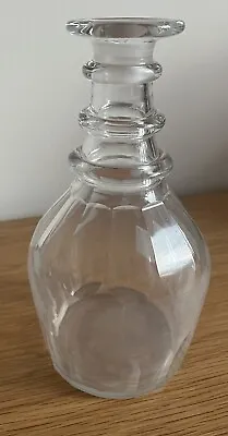 Buy Antique 1800s 8” Glass Decanter With 3 Neck Rings,  No Stopper. • 20£