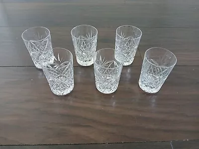 Buy 6 Small Crystal Tumblers Glasses Similar To Ludlow Or Tay • 25£
