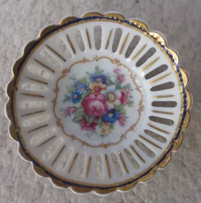 Buy Limoges France Hand Painted Very Pretty FLORAL PIN DISH • 12.99£