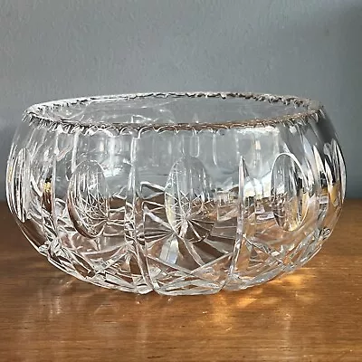 Buy Vintage Clear Crystal Cut Glass Fruit Bowl 20cm Czech Bohemian? Royal Brierley? • 20£