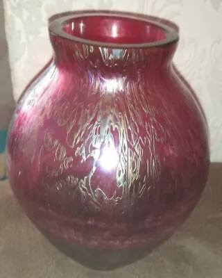 Buy Royal Brierley Studio Pink Glass Vase • 17.99£