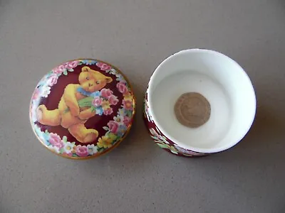 Buy Teddy Bear + Roses Ceramic Trinket Ring Box. Fenton China Collectable • 10£