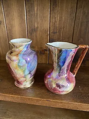 Buy Lustre Ware Jug & Vase Set  • 10£