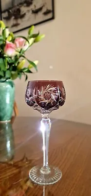 Buy BOHEMIAN / German Crystal - Coloured Hock Wine Glass - 7.5   Mauve • 30£