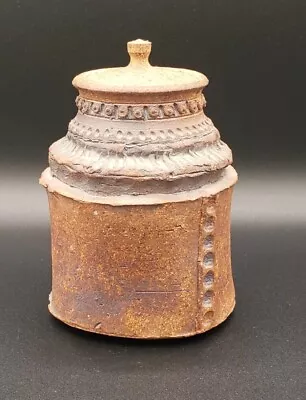Buy Vintage Stoneware Art Pottery Jar With Lid Artist Dave Greer Of Oaklahoma EUC.   • 122.84£