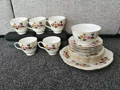 Buy Duchess Bone China Mixed Floral Tea Set For 5 • 35£