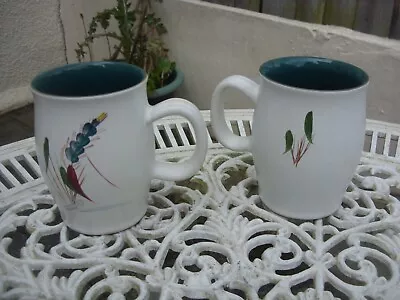 Buy Pair Of 2 Vintage Denby Greenwheat Mugs • 25£