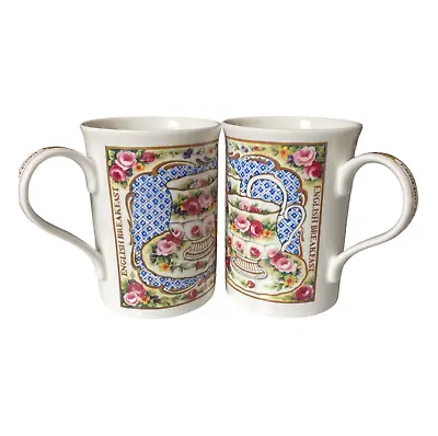 Buy 2 Mugs Fine Bone China Tea Collection Crown Trent English Breakfast Tea England, • 14.95£